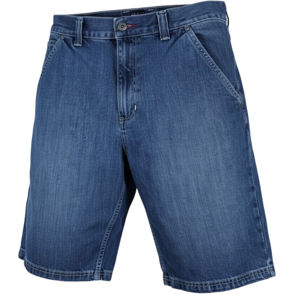 Tommy Hilfiger Men's Denim Carpenter Shorts Blue Medium Wash Size 36 Relaxed Fit